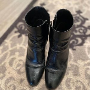 Saint Laurent YSL Black Leather Boots 38